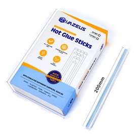 IMZEUS 100-Piece Glue Sticks 7 x 200 mm Hot Glue Sticks for Hot Glue Guns, Transparent Hot Glue Sticks, DIY, Repairing, Decorating