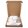 SKIR'CO (Pack of 10) White Shelf Brackets 20x31x31mm 90 Degree