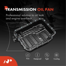 A-Premium Transmission Oil Pan with Drain Plug & Gasket Compatible with Jeep Compass Patriot 2014-2017 & Dodge Dart 2013-2016, 2.0L 2.4L, Replace # 68192623AA