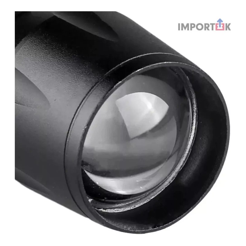 Importeek 25pz Lampara Tactica Militar Recargable Usb Led Linterna