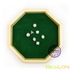Heavy Duty 12 Inch Octagonal Wooden Dice Tray with Felt