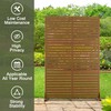 Metal Privacy Screen Outdoor Privacy Screen 72"H×47"W, Freestanding Decorative Privacy