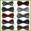 [8] Striped Bow Tie with Polka Dots, I / Black