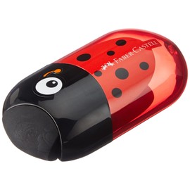 Faber-Castell LADYBUG DOUBLE HOLE SHARPENER/ERASER