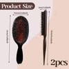 2 Pcs Hair Extension Brushes,Hair Extension Brush,Boar Bristle Hair Extension