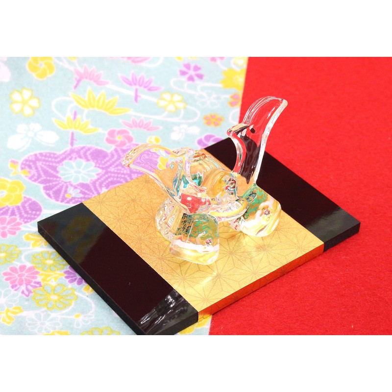 Craftsman House Tango no Sekku Isamu Glass, Helmet Decoration (Blue)