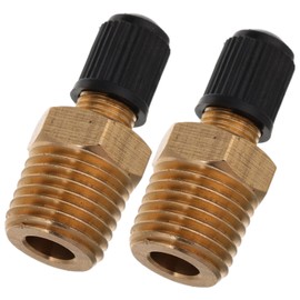 SEWACC 2pcs Air Compressor Valve Core Npt Adapter for Vehicle Tire Fill Convenient Setup for Dual Use for Industrial Home Applications