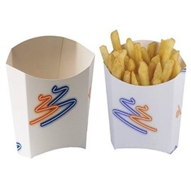 MustBeBonkers 15 x LARGE CHIP HOLDER SCOOPS - SCOOP BOXES - FAST FOOD TAKEAWAY - MEAL FOOD TRAYS