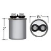 Motor Run Capacitor Round 30 uf MFD 370 Volt VAC