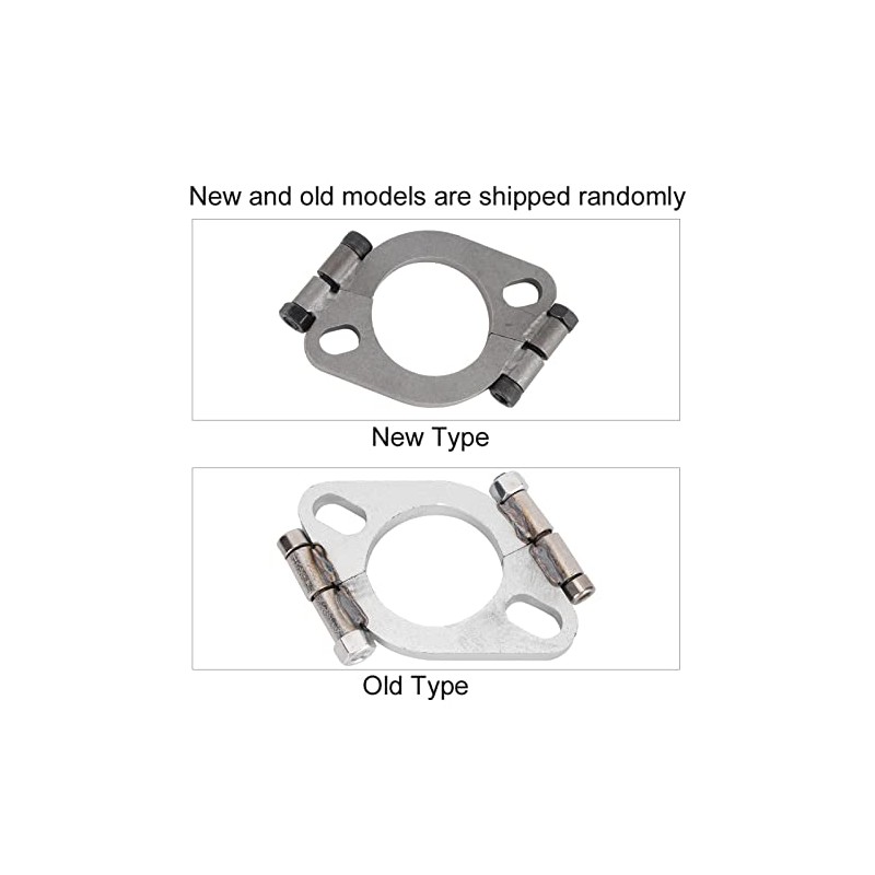 Yctze Exhaust Flange 2 inch Flat Oval Split Repair Exhaust