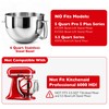 6QT Replacement Stainless Steel Bowl for KitchenAid Bowl-Lift Mixers