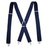Heavy Duty Suspenders for Men – Adjustable 2-Inch Elastic X-Back