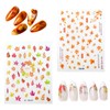 4 Sheets Fall Maple Leaves Nail Decals for Nail Art