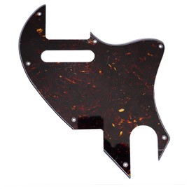 Musiclily Pro 7 Hole Telecaster Pickguard for Fender F-Hole Hybrid Tele Electric Guitar, Tortoise Shell Pattern 4P