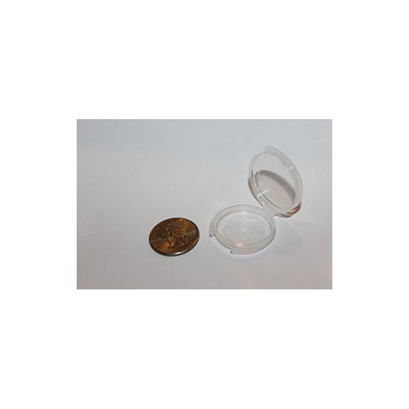 100 0.05 oz Small Clear Plastic Sample/Tester Containers - Can