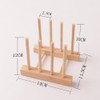 Bamboo Wooden Dish Rack Dishes Drainboard Drying Drainer Storage Holder