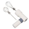 Electric Hand Mixer Warm White Cordless Rechargeable 2000mAh Battery Stainless