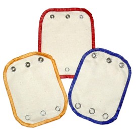 Universal Body Extensions Organic Cotton Pack of 3 (Natural, Red/Yellow/Blue)