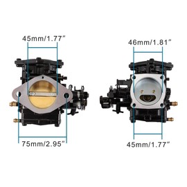 GOOFIT 44mm Carburetor Replacement for Mikuni BN44-40-43 Super BN444043 Series Jet Ski Engines Compatible