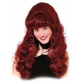 Womans Wig Milva burgundi (red)
