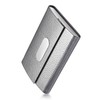 FACATH Business Card Holder for Women, PU Leather & Stainless