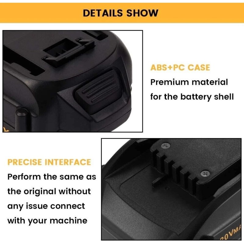 For WORX 2Pack MAX 20V For WORX WA3525 20V 3.0Ah