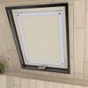 Eurohome 100% Blackout Roof Window Roller Blind No Drilling Sun