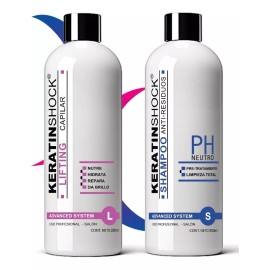Keratinshock Keratina Brasileña Cera Fría Con Colágeno Kit 250ml