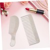 DECHOUS 2pcs Portable Static Acetate Hair Comb Wide Tooth Styling