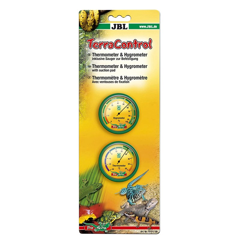 JBL Terra Control 61517 Thermometer und Hygrometer inkl. Sauger für