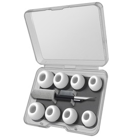 스무팁 이어팁 XS/S/M/L 8P 청소도구 키트 셋 에어팟 프로 2 1 호환 Smoo Tip Ear Tips XS/S/M/L 8P Cleaning Tool Kit Set Compatible with AirPods Pro 2 & 1, 스무팁 이어팁 XS/S/M/L 8P 청소도구 키트 셋 에어팟 프로 2 1 호환, 화이트(XS+S+M+L), 에어팟 프로2/1(공용)