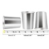 YOLCAR 4Pack 6oz Small Stainless Steel Cups, BPA Free Healthy
