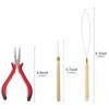 Hair Extension Tool Kit, Bead Device Tool, Silicone Lined Links