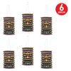 Beistle S54563AZ2 Tiki Paper Lanterns 6 Piece, Multicolored