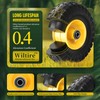 Wiltire (2 Pack) 4.10/3.50-4 Flat Free Tire and Wheel 10-Inch