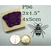 P96 Large bee Rubber Stamp