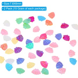 PATIKIL 30 Gram/1 Ounce Sequins and Spangles, 2Pcs Mixed Sequins for Crafts DIY Arts Wedding Celebration Supplies Greeting Card Decoration, Mix Colors, Scallop