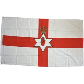NWFlags Outdoor Heavy Northern Ireland Flag 5ft x 3ft 110d Knitted Polyester Suitable for Flagpoles