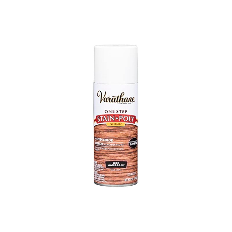 Varathane 243867 Oil-Based One Step Stain + Poly Spray, 12