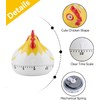 ZPSHYD Chicken Kitchen Mechanical Timer, 55 Minutes Cartoon Hen with