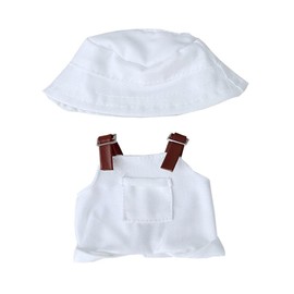 17Cm Doll Clothes for bubu, Skirt Set for bubu Doll, 3 Piece Set Hat Skirt Outfit Premium Fashion Cute Dress for bubu Dolls Accessories (NO Doll) (White)