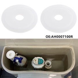 Be In Your Mind 5PCS White Silicone Seal Washer Toilet Flush Valve Base Clear Washers OE AH0007100R Compatible with Roca Dual Flush Valves 68x16mm