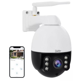 Zoom YoLuKe 5MP Security Camera 5X Zoom/Two Way Audio/Motion detection/Wate