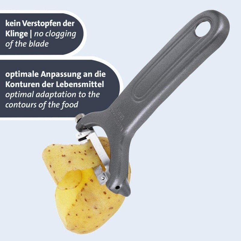 Westmark Quick "Special Dark Edition" Vegetable and Asparagus Peeler, Curved