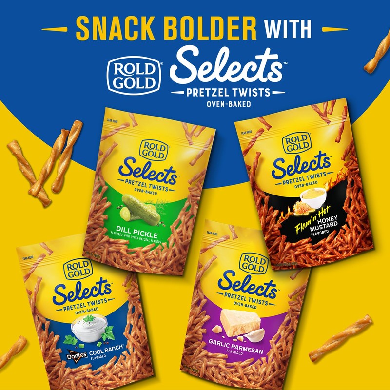 Rold Gold Selects, Flamin Hot Honey Mustard Pretzel Twists, 4