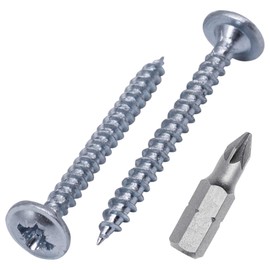 (Pack of 250) Galvanised Steel 3.0 x 30 mm Wood Screws Metal Screws Modified Truss Head Self Tapping (250, 3.0 x 30 mm)