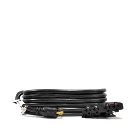 Ceptics GN-CD-2-10 L14-30P to 4 x 5-15/20R Generator Distribution Power Cord (10' Feet) -Industrial Grade, Heavy Duty (5 Year Warranty), 10, Black, Ft
