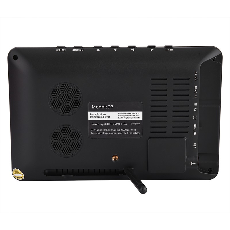 For LEADSTAR ISDB-T 7 Inches Rechargeable Digital Color TV Player