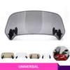 ZSADZS Universal Motorcycle Rise Adjustable Windscreen Extension Windshield Spoiler Air