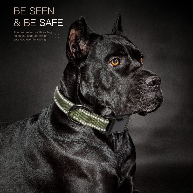 HEELE Dog Collar, Reflective Dog Collar, Soft Neoprene Padded Breathable